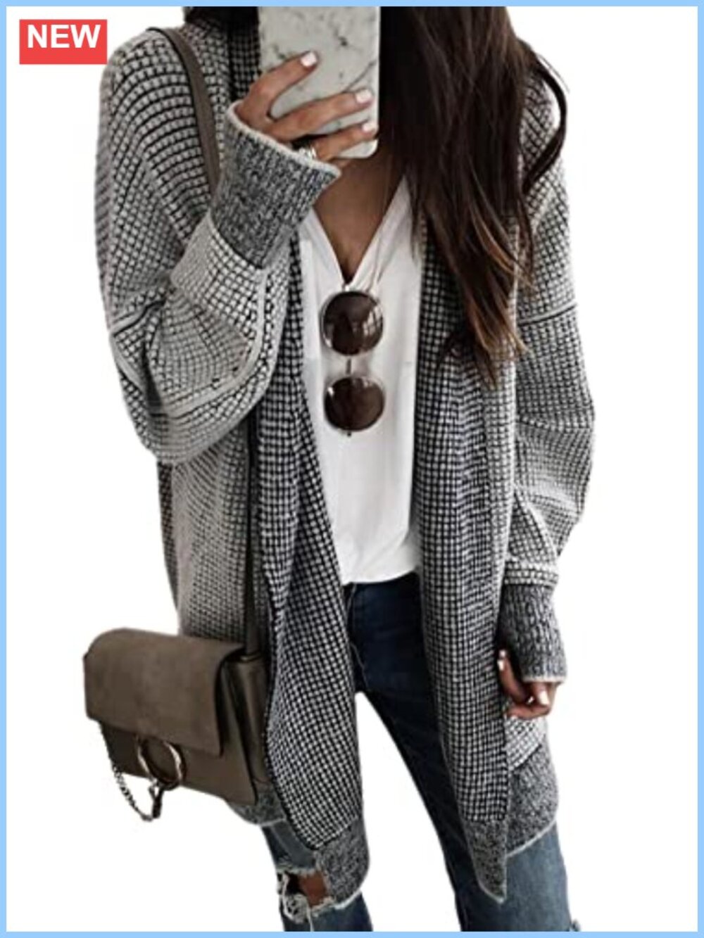 Women's Long Cardigan Sweater Oversized Knit Coat Fall Winter